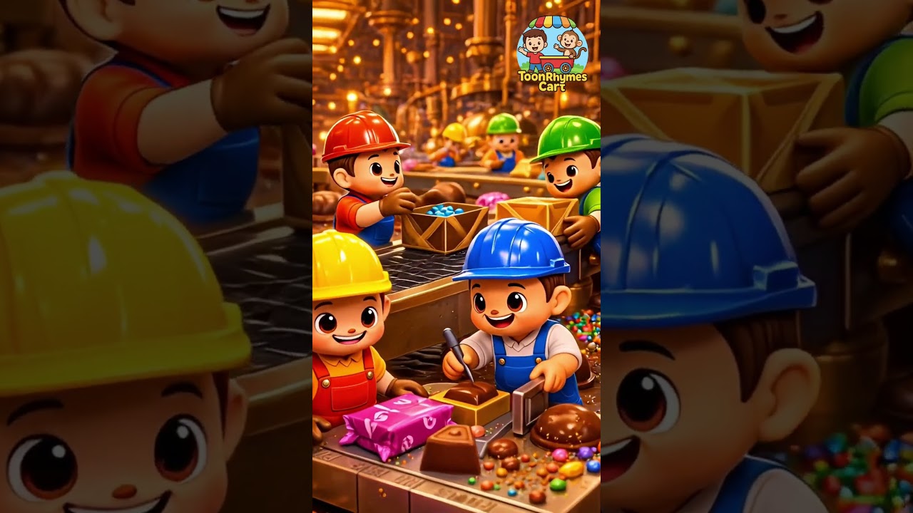 Magical Chocolate Factory Adventure | Dancing Chocolates & Happy Workers.