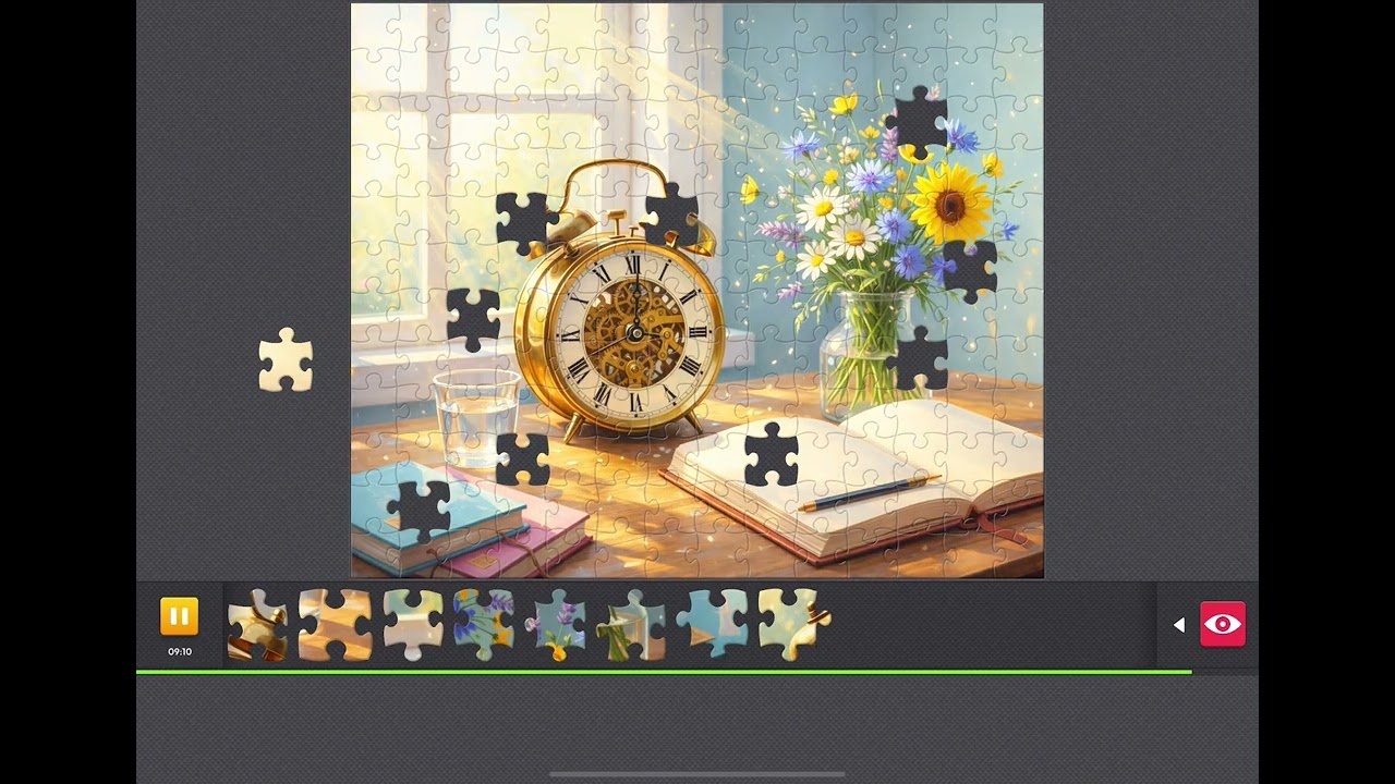 47. Relaxing Puzzle with Nature Sounds. Calm Focus & Stress Relief (1 Hour)  #puzzle #relaxingmusic