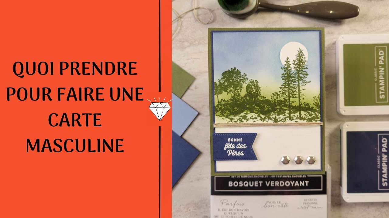 Quoi prendre pour faire une belle carte masculine