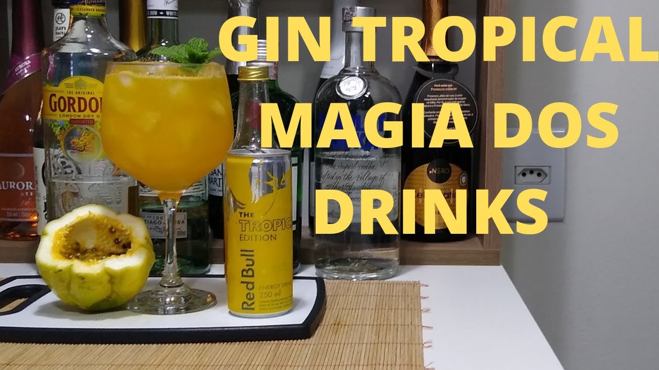 COMO FAZER GIN TROPICAL MAGIA DOS DRINKS