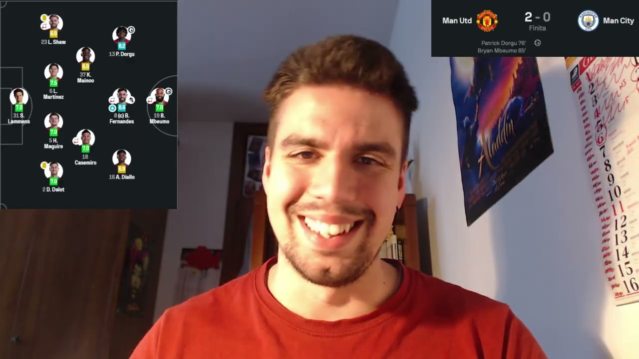 [SE GODE...IN RITARDO🙈] Manchester United Manchester City 2-0