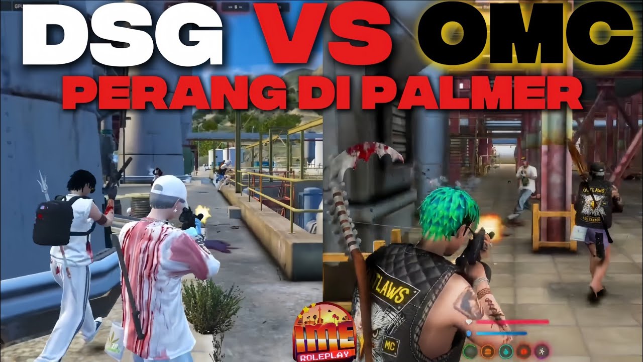DSG VS OMC - PERANG DI PALMER!! | #dsg #omc #imeroleplay #imerp #gta #roleplay