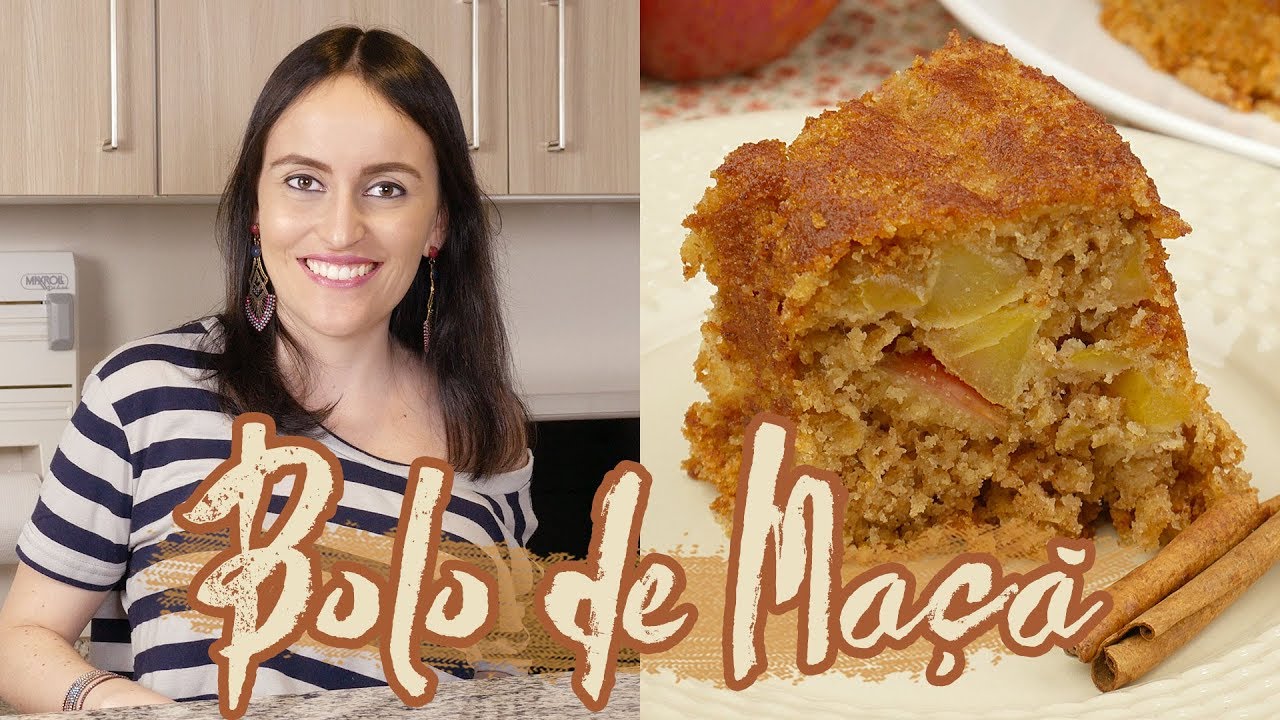 Bolo de Ma&ccedil;&atilde;, Aveia e Canela | Cook'n Enjoy #319