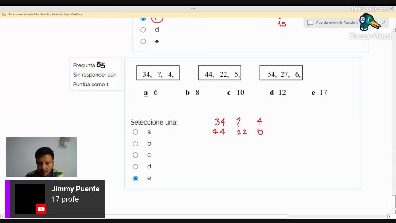 🔴 Resolución del Simulador del Examen de Admisión PUCE - Matemática- Parte 2