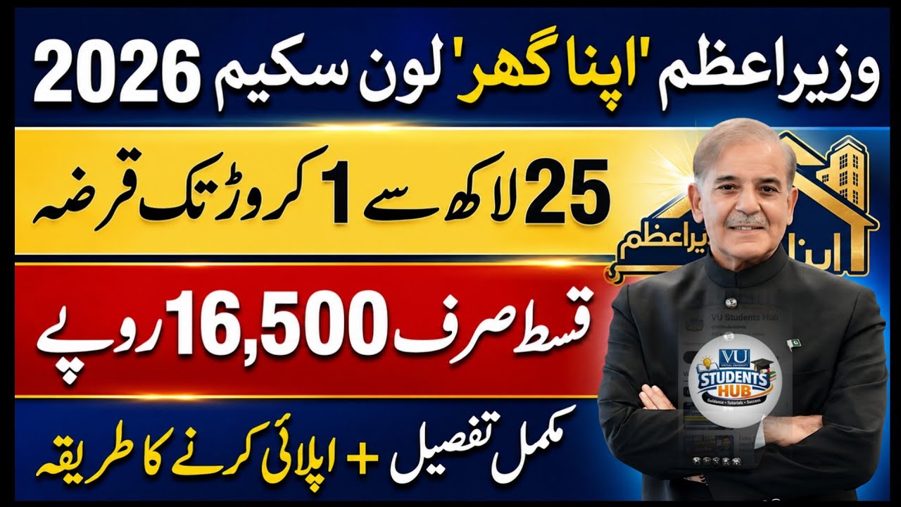 How to Apply for Prime Minister Apna Ghar Program 2026 | Wazir-e-Azam Apna Ghar Scheme Online Apply
