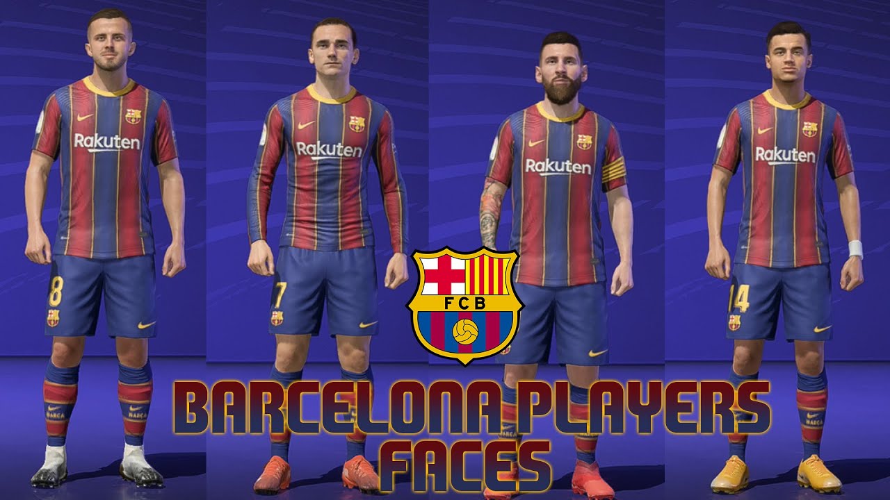 FIFA 21 - BARCELONA PLAYER FACES