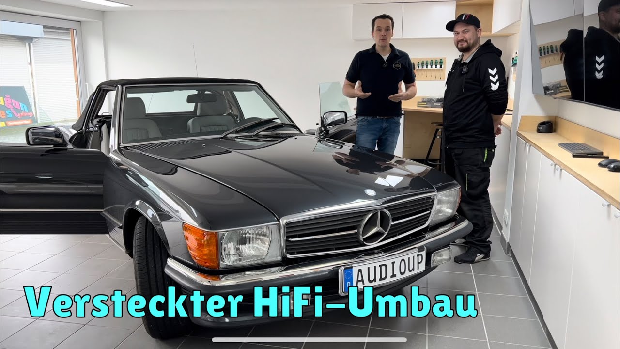 Mercedes SL R107 - HiFi Upgrade ohne Basteloptik.