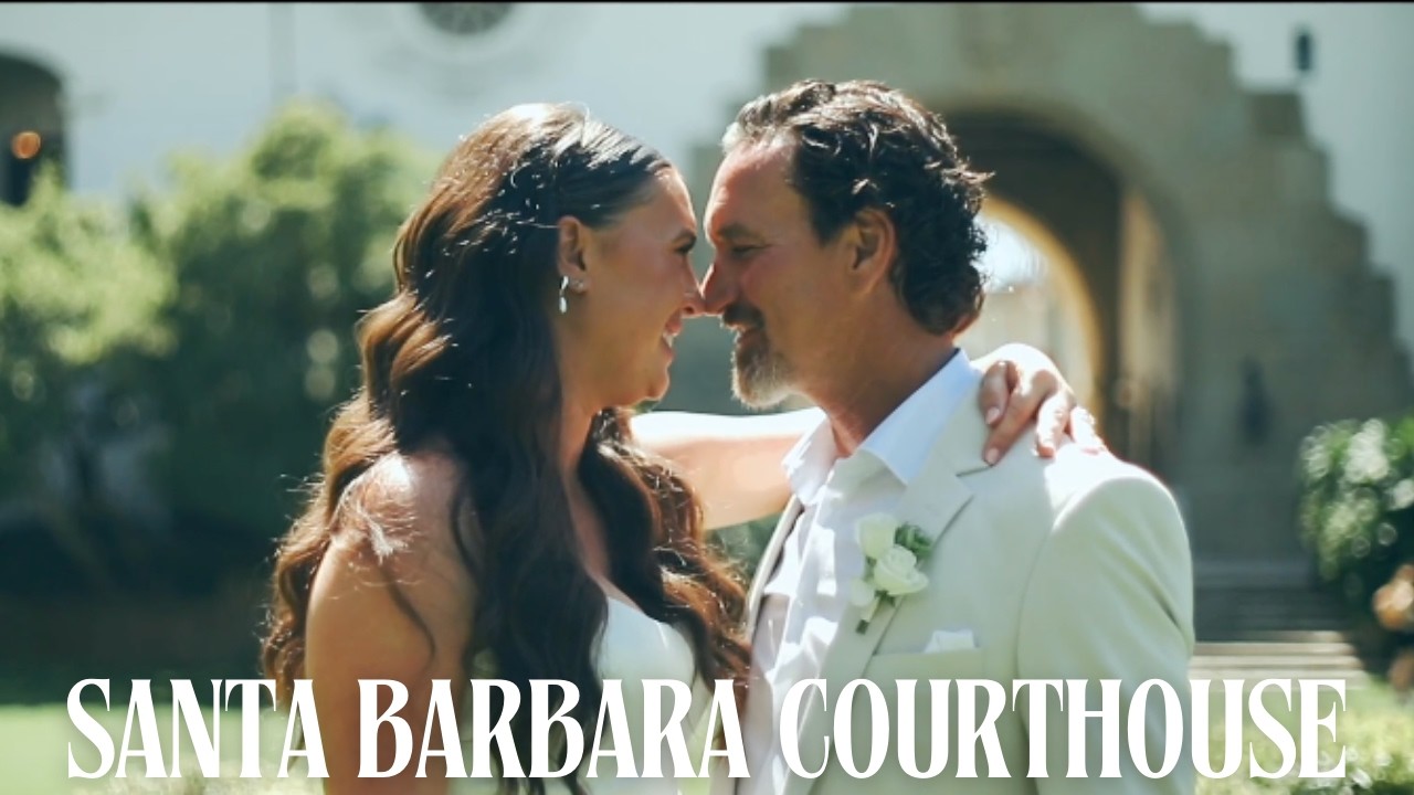 Santa Barbara Courthouse Wedding | Frescoed Halls and Flowering Gardens | Agape Films