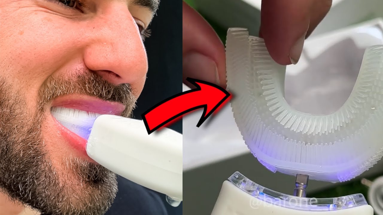 Testando a escova de raios UV branqueadora de dentes 🦷