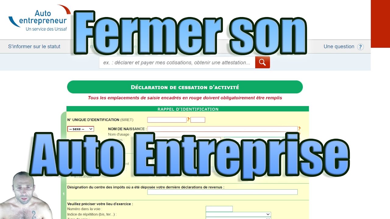 Fermer son compte auto entrepreneur. Cl&ocirc;turer sa micro entreprise. Radier auto entreprise. Radiation