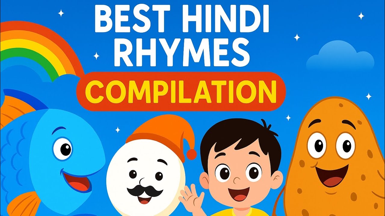 Best 20 Minutes Hindi Rhymes Compilation for Kids | बच्चों की प्यारी कविताएँ  #hindirhymes #balgeet