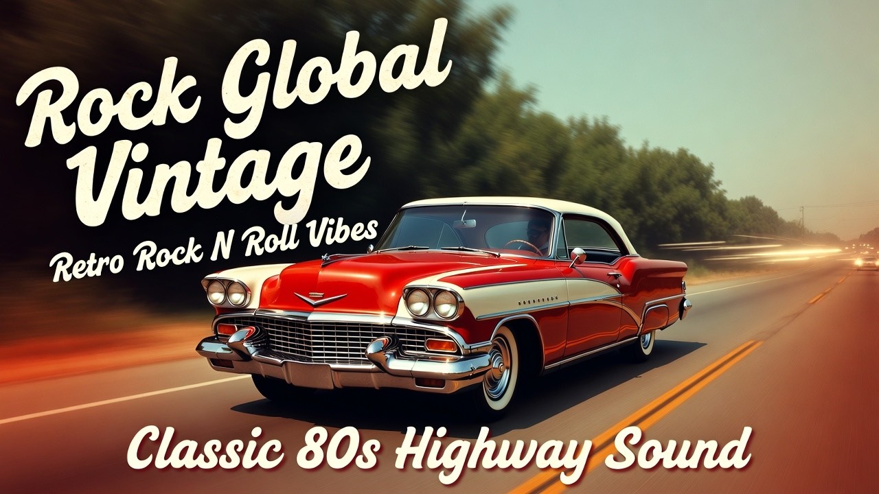 Best Rock Global Vintage 🤘 Retro Rock N Roll Vibes 🎸 Classic 80s Highway Sound