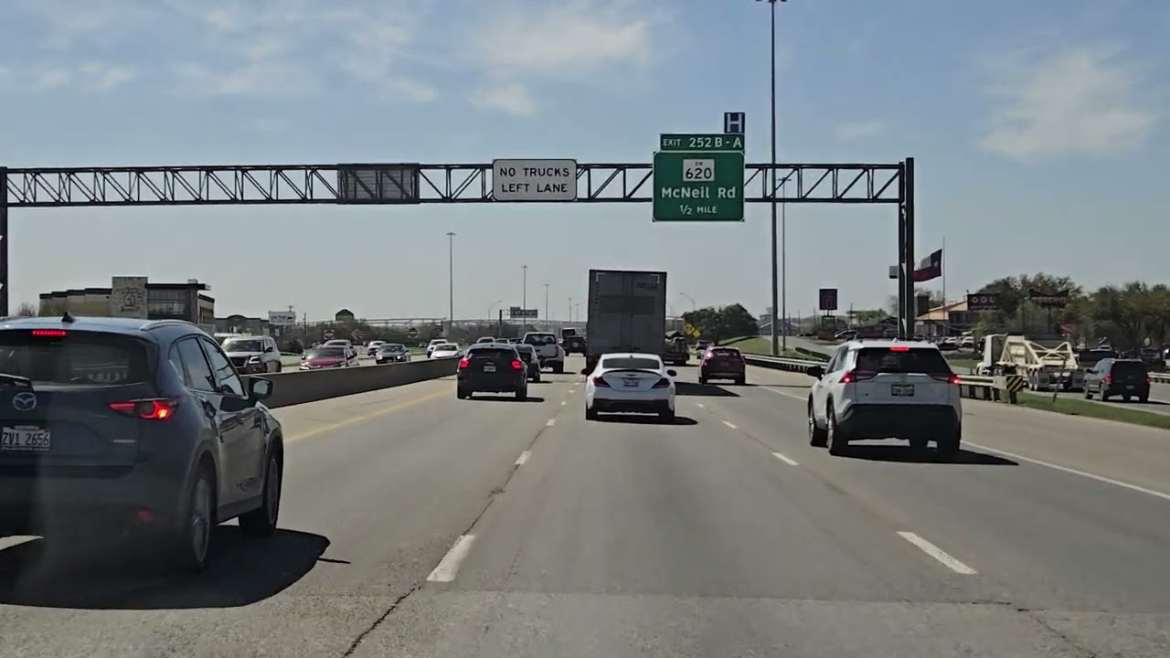 Williams Dr to Cameron Rd via IH35S-March 19, 2025