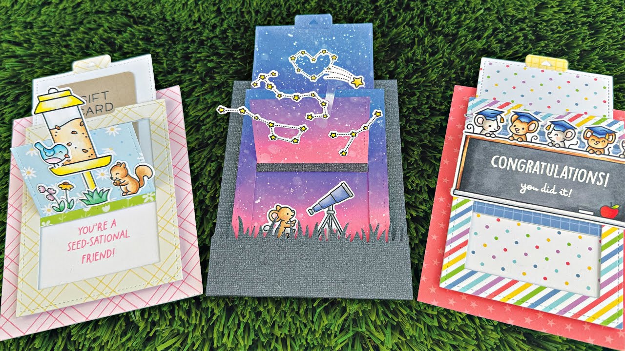 Intro to Pull 'n Slide Surprise + 3 interactive cards from start to finish