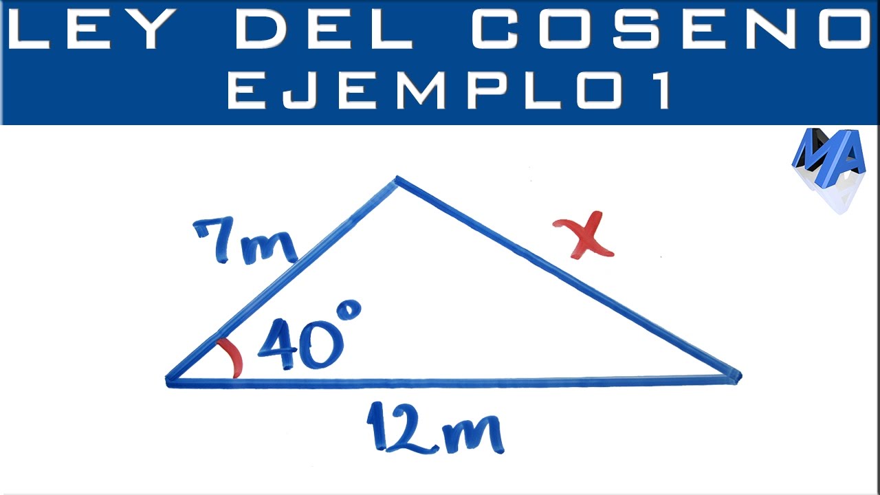 Ley del Coseno | Ejemplo 1 | Encontrar un lado