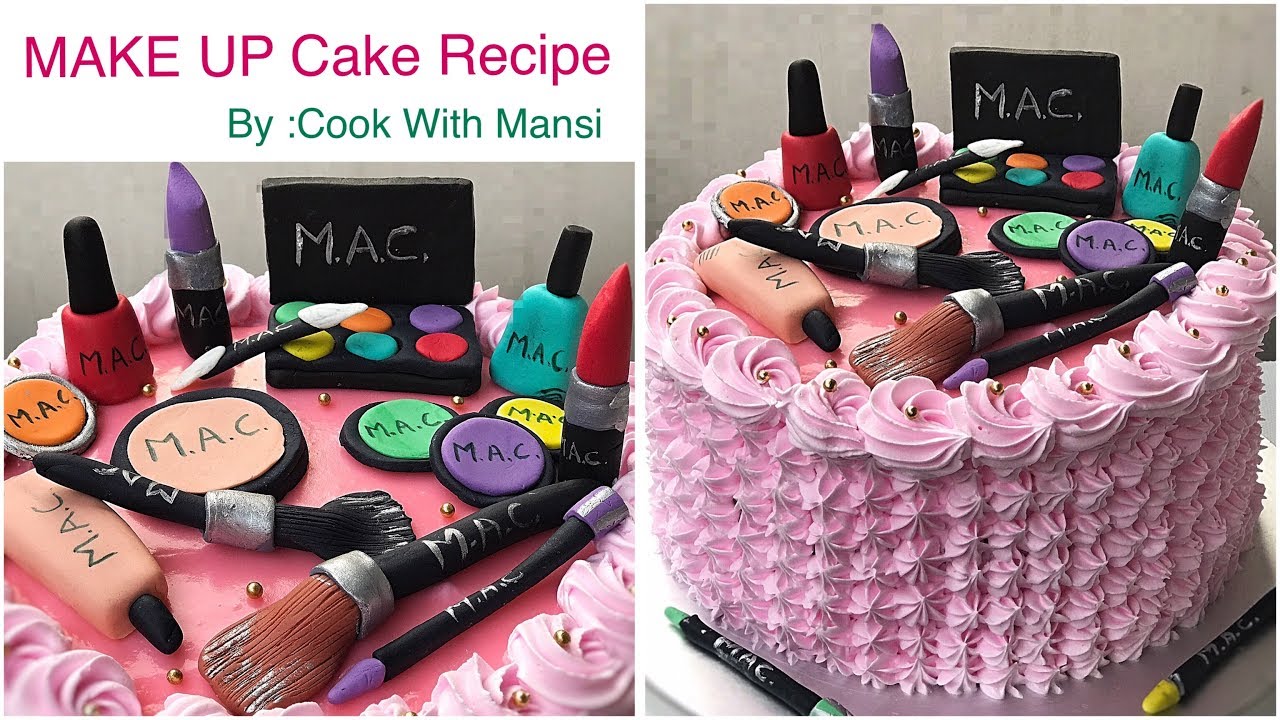MAKE UP Cake | How to make Makeup cake | Makeup Cake Toppers | Girls Birthday Cake