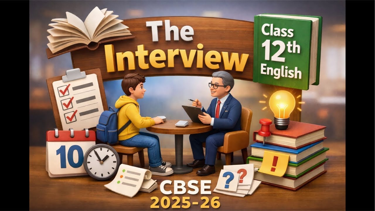 The Interview Class 12 English |Chapter Explanation | Most Important | Summary |Important Questions