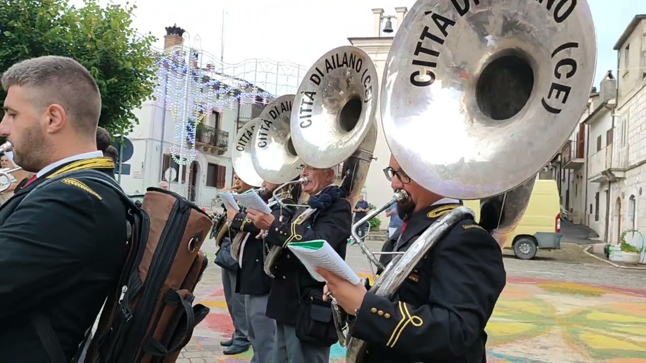 Marcia Fanfaroni Banda di Ailano 16/8/23 Collelongo Festa di San Rocco