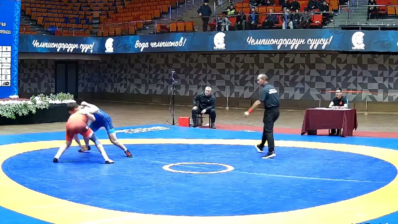 ВОЛЬНАЯ БОРЬБА. ЧЕМПИОНАТ КЫРГЫЗСТАНА-2026. 74 кг 1\8 Эрбол Мураталиев-Айбек Эралиев