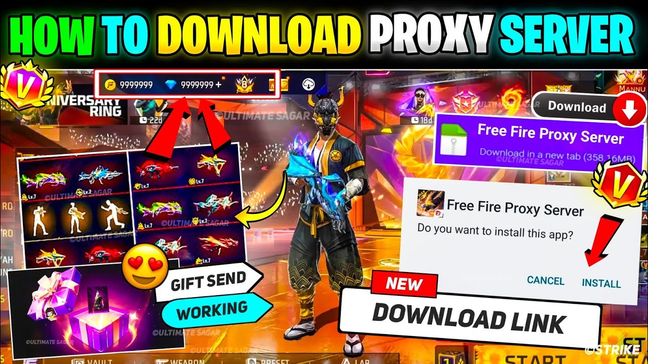 Proxy Server Kaise Download Karen || Free Fire Proxy Server | How To Download Proxy Server Free Fire