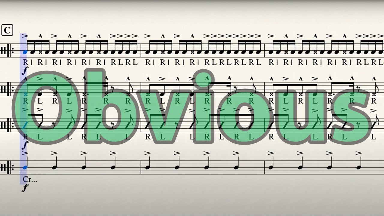 Obvious - [EASY] Drumline Cadence