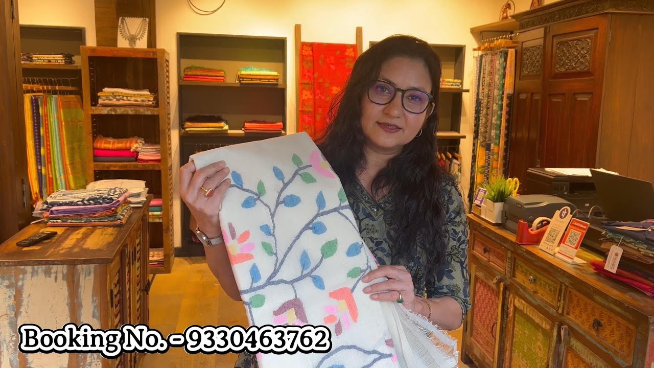Elegant Handwoven Cotton Jamdani Sarees | Nameg Sarees