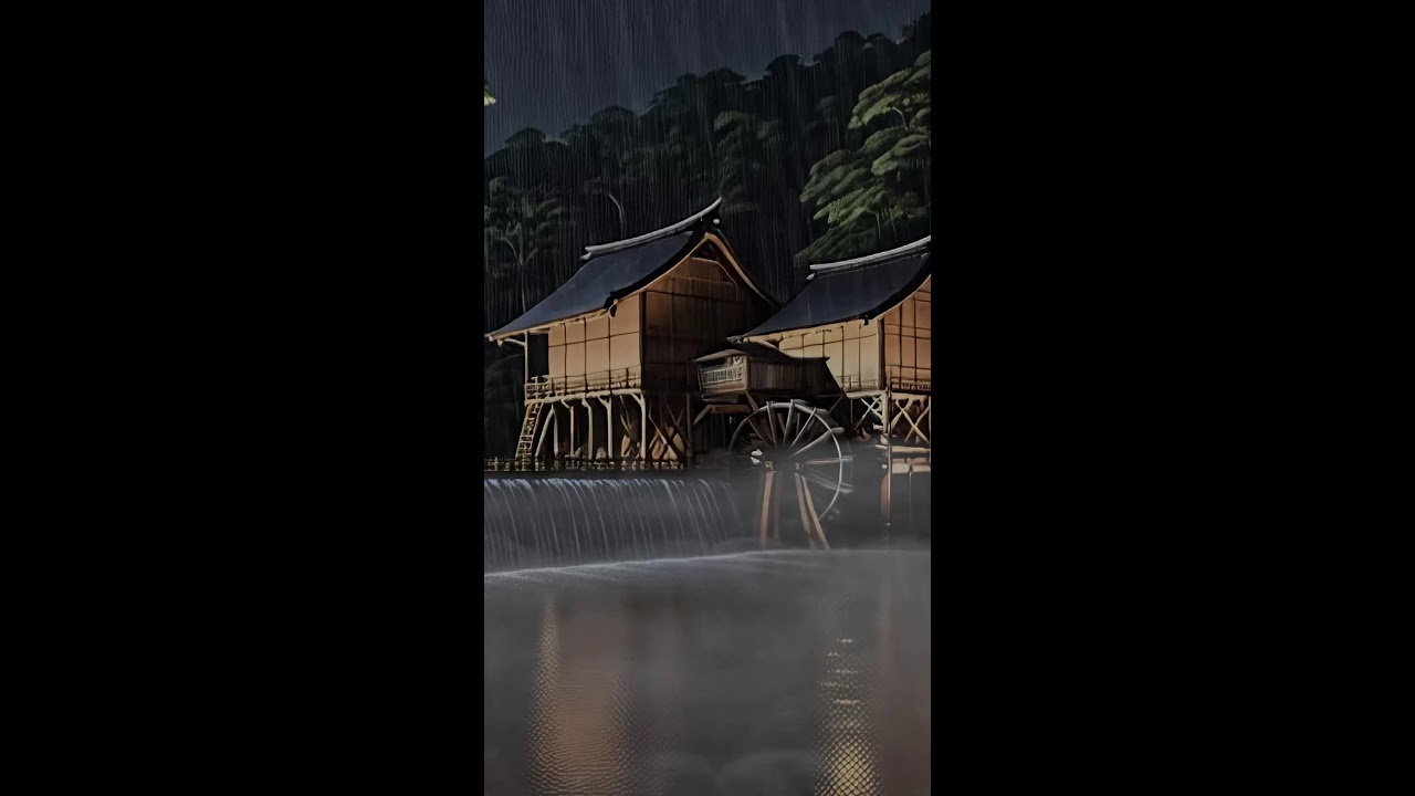 🔴 LIVE: ASMR 24/7 | Rain + River + Cicada Sounds for Sleep & Study |4K No Music 🌿 Vol.4