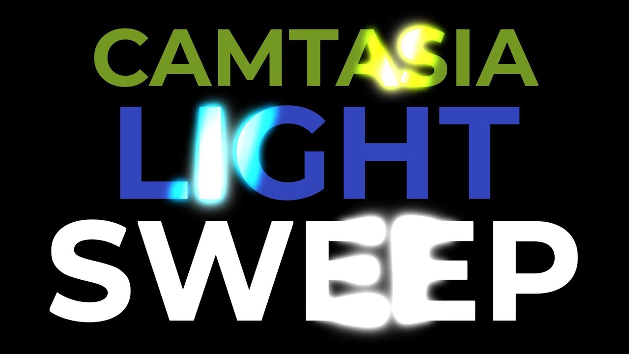 Realistic Light Sweep Effect in Camtasia | Advanced Tutorial Reusable Asset