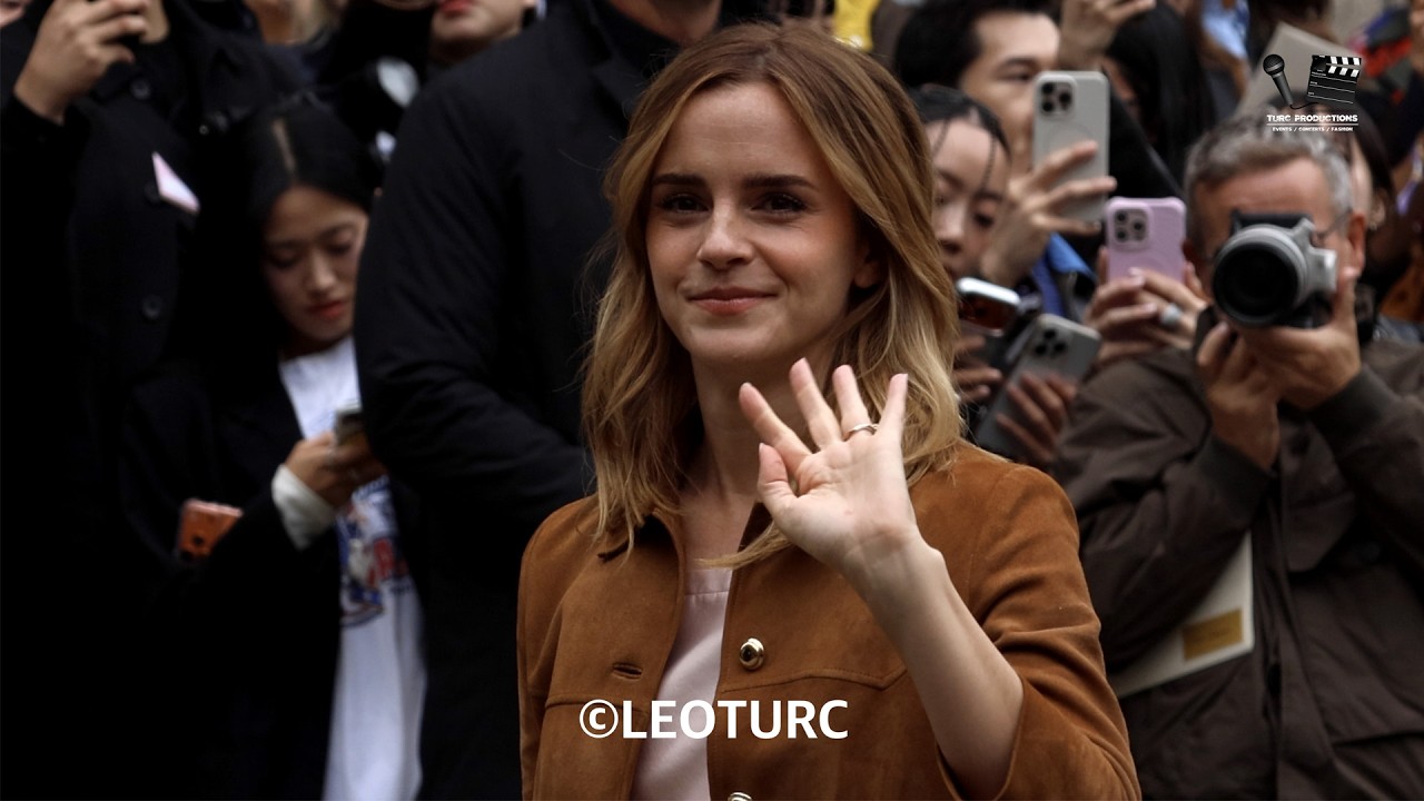 251006 EMMA WATSON Paris Fashion Week SS26 Womenswear - MIU MIU