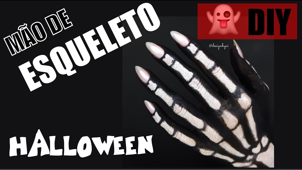 MÃO DE ESQUELETO PARA O HALLOWEEN @designbyci