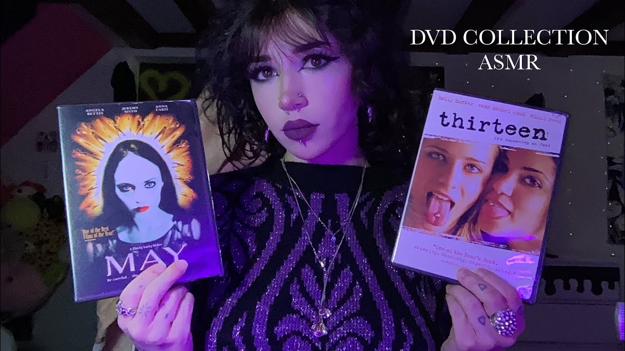 DVD Collection and Movie Discussion ASMR | Tapping, Word Tracing, Rambling, Whispering