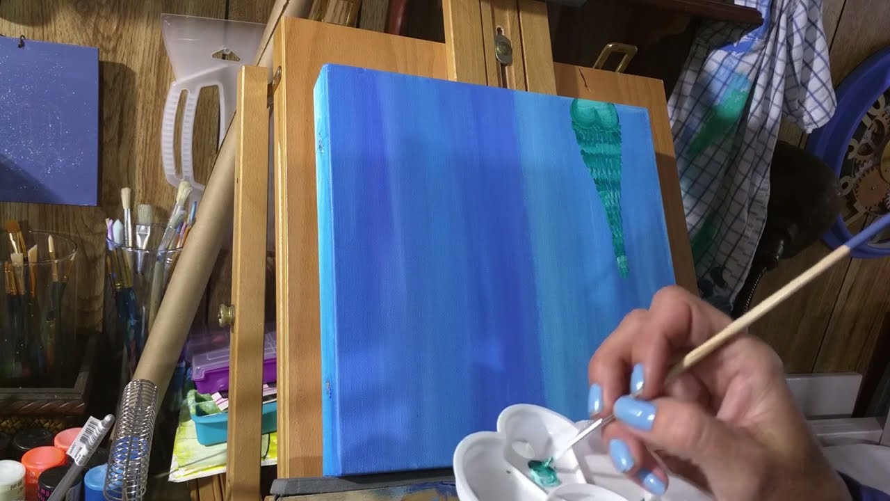 How to paint a Mermaid tail.