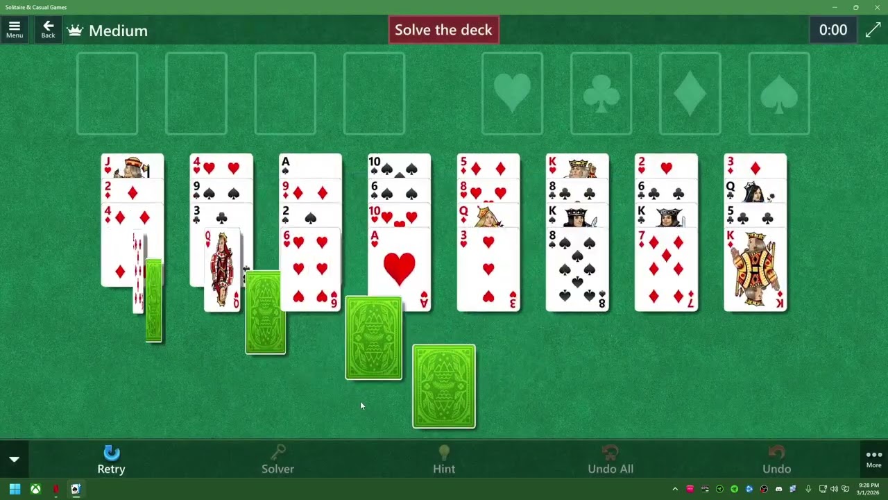 Let's play some Microsoft Solitaire & Casual Games