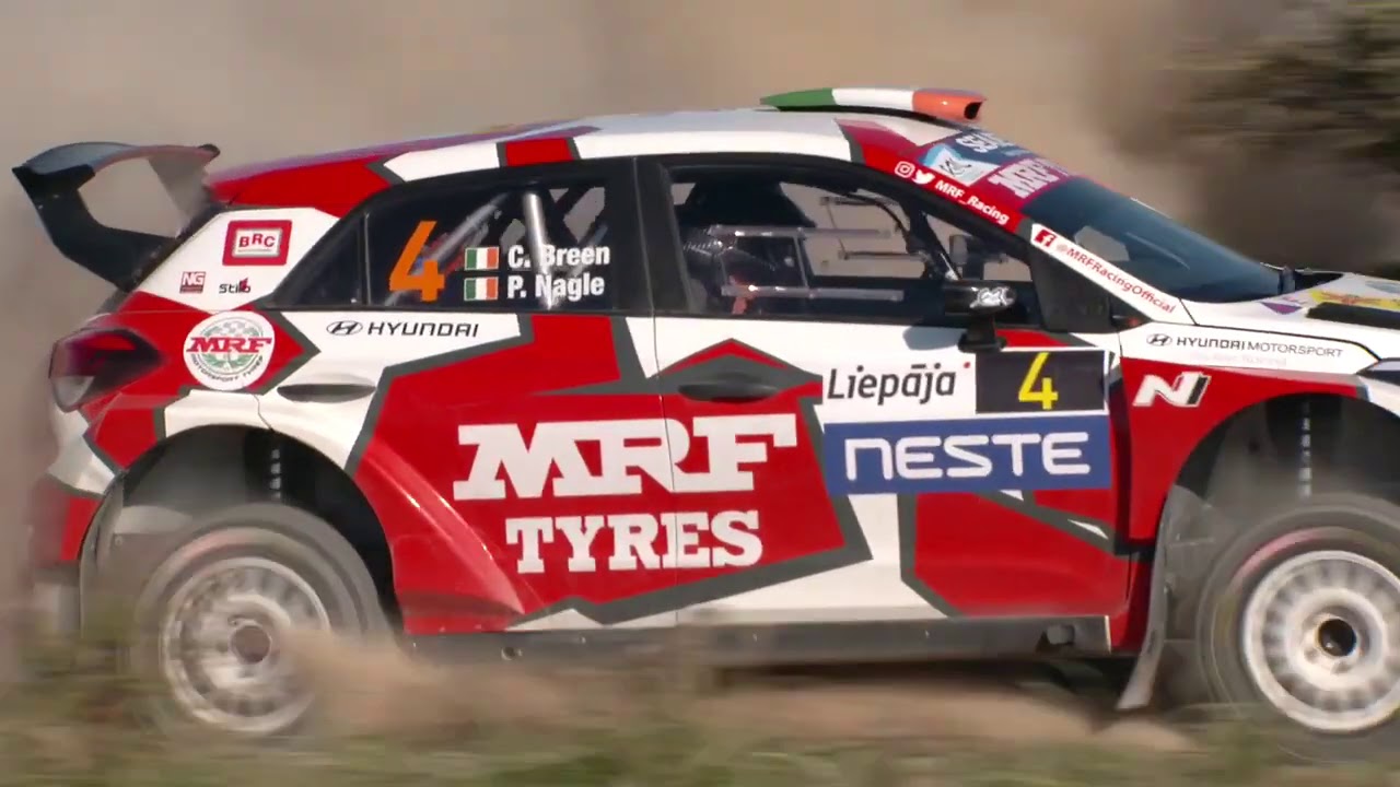 Relive the Rally Liepaja action with Craig Breen and Team MRF Tyres