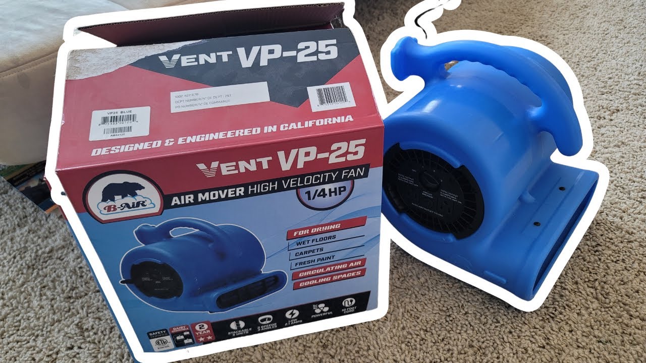 This is the ONLY Carpet Dryer and Floor Blower You Need! | B-Air VP-25 Air Mover Review