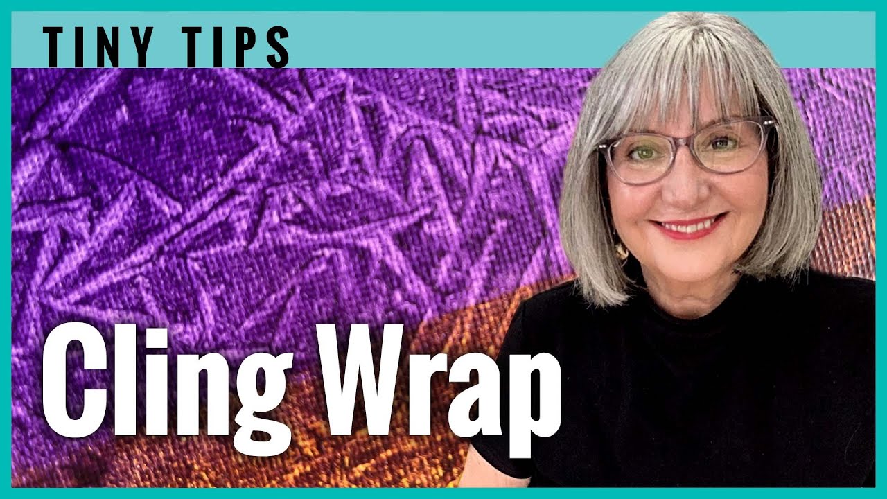 The secret to creating texture with cling wrap