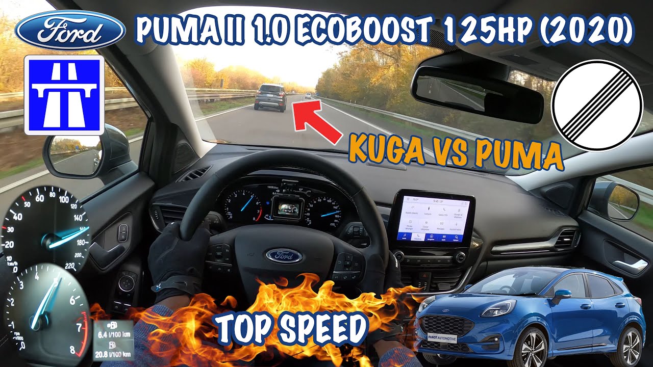 Ford PUMA II 1.0 ECOBOOST 125 HP Hybrid (2020) - POV TOP SPEED DRIVE