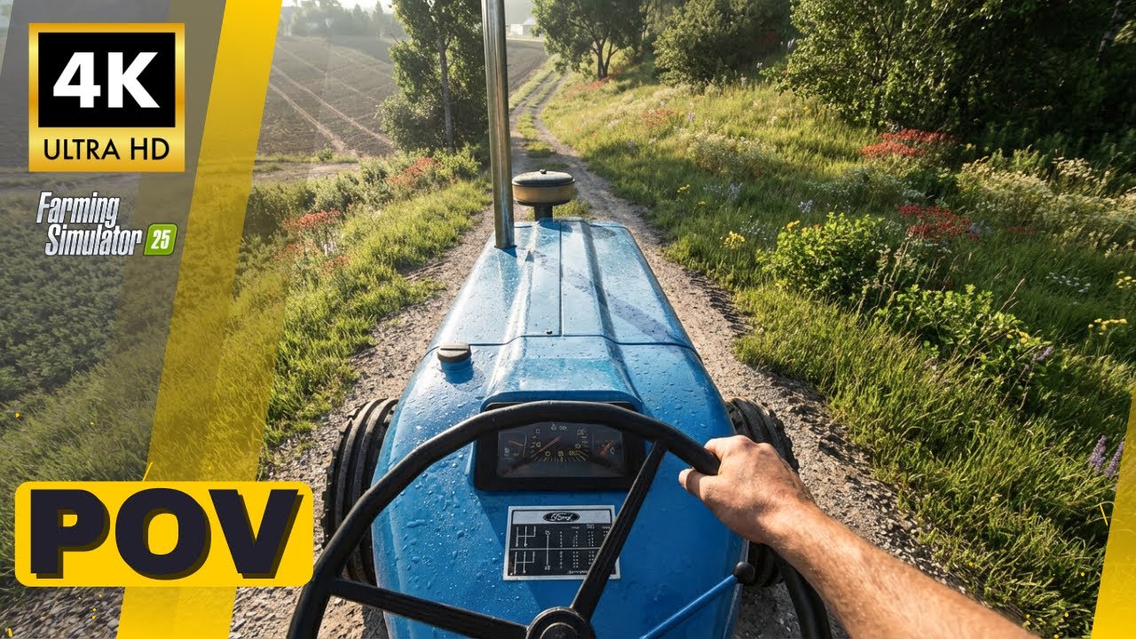 FS25 POV ULTRA Realistic Graphics | 6610 Plowing | ReShade Gameplay Cab View