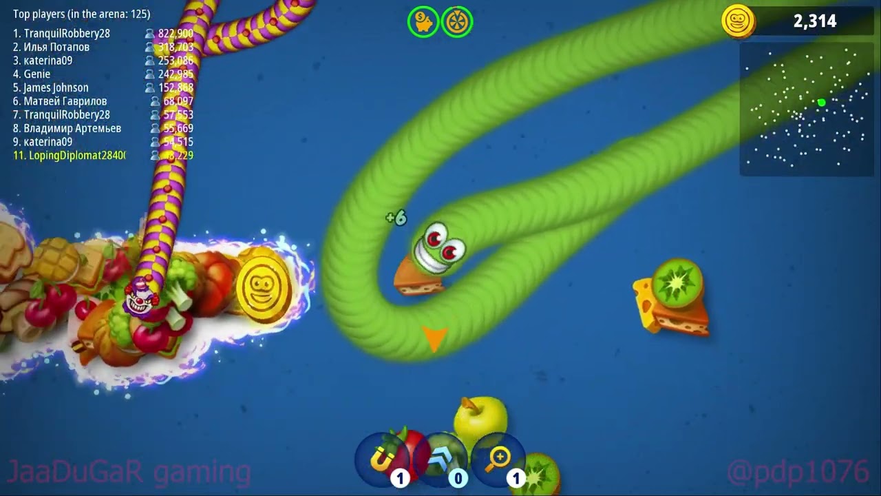 Worms Zone io Hungry Snake| by prithvi raj | Jaadugargaming | aggressive gameplay must watch