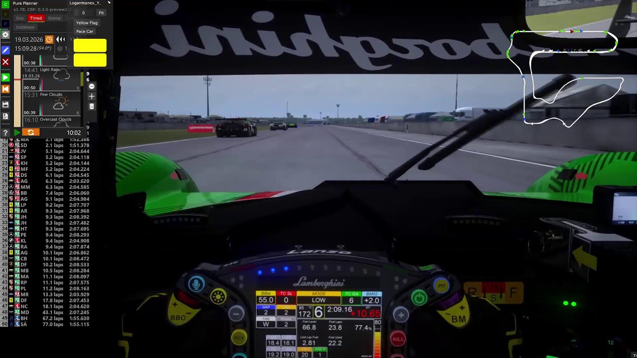 12 Hours of Sebring IMSA WeatherTech race Part 1 (Assetto Corsa)