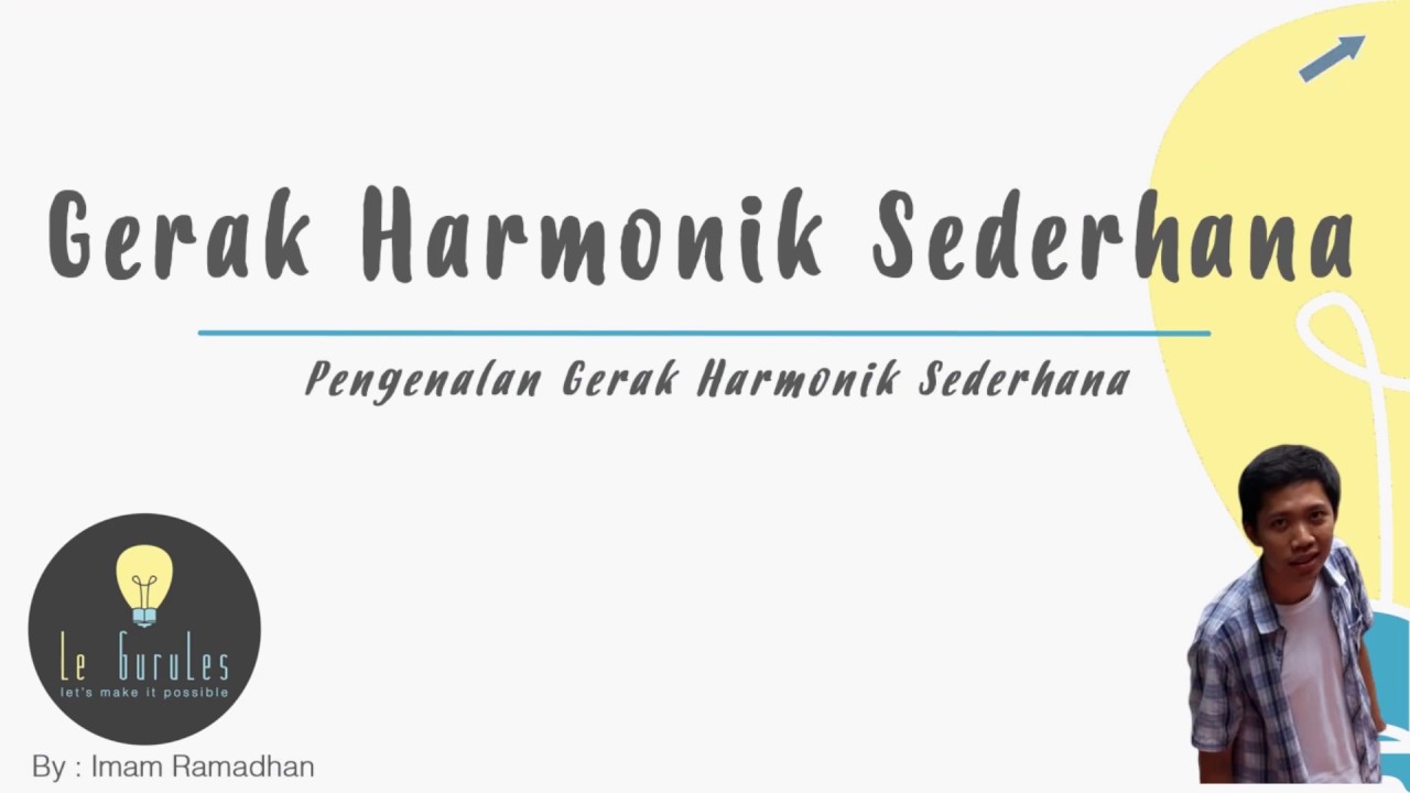 Fisika SMA - Gerak Harmonik (1) - Pengenalan Gerak Harmonik Sederhana, Periode dan Frekuensi (I)