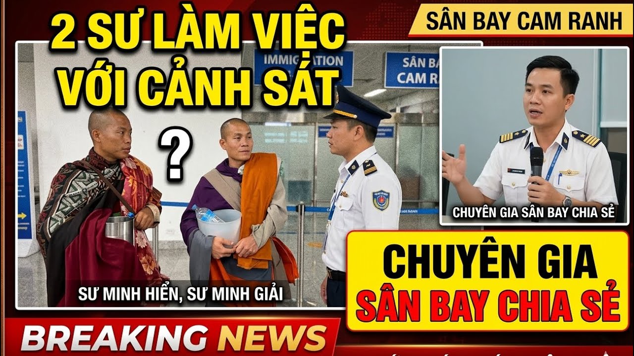2 Sư Minh Giải Minh Hiển Làm Việc Với Cảnh Sát? Chuyên Gia Sân Bay Chia sẻ 