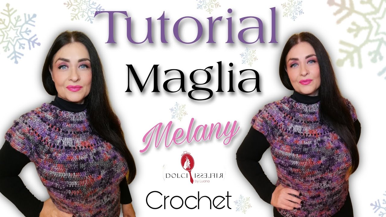 Melany top-down round yoke crochet tutorial