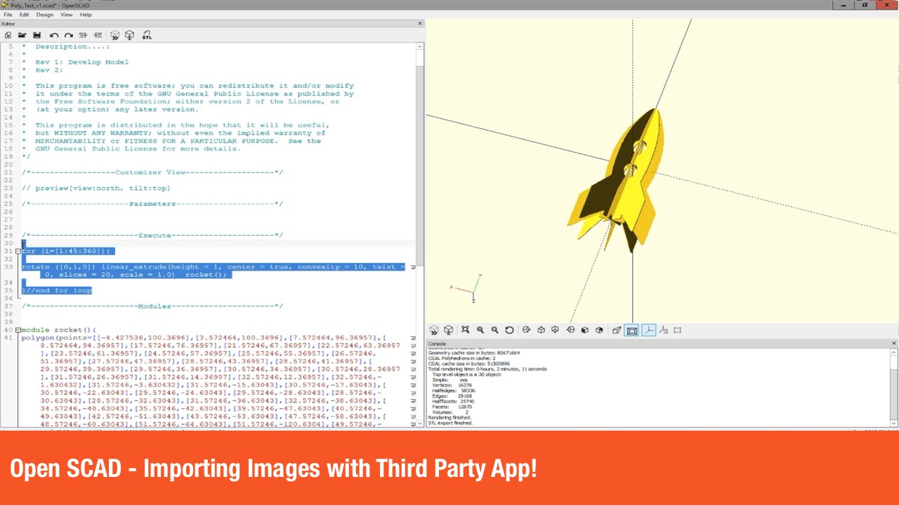 Open SCAD - Importing Images with Third Party App!