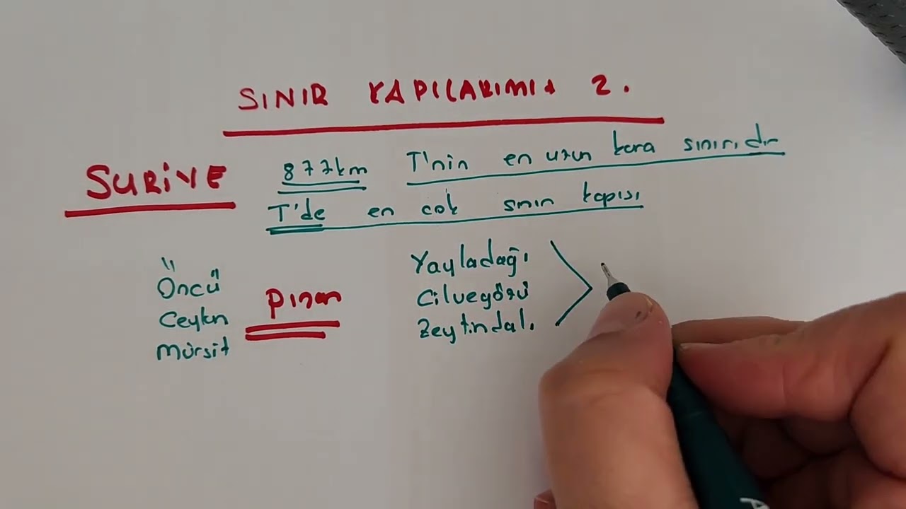 Sınır kapıları  2 Suriye #kpss #coğrafya #sınır