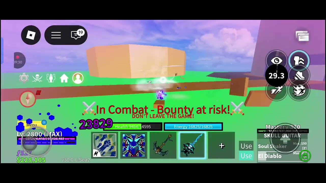 Kitsune bounty hunting in blox fruit roblox! 