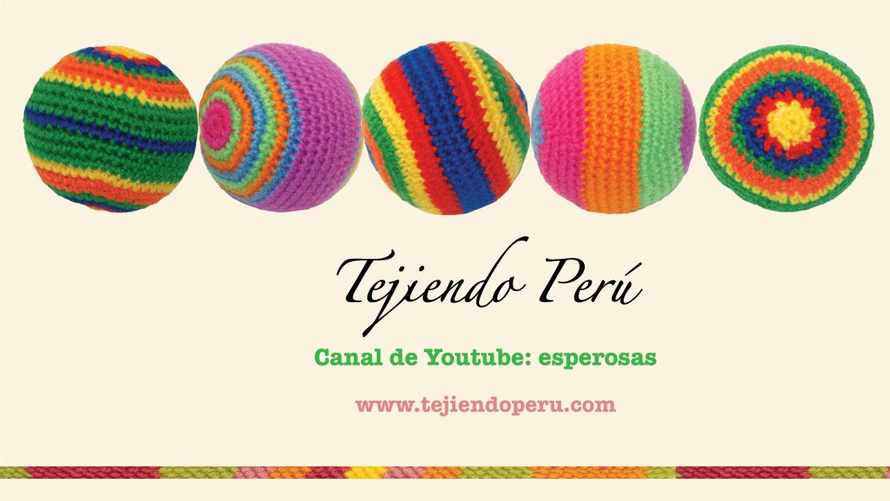 Pelotas de colores tejidas a crochet (amigurumi balls)