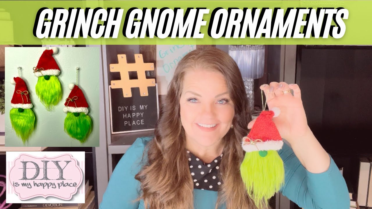 How To Make Easy Grinch Gnome Ornament 🎅🏼 🎄 🧑🏼‍🎄