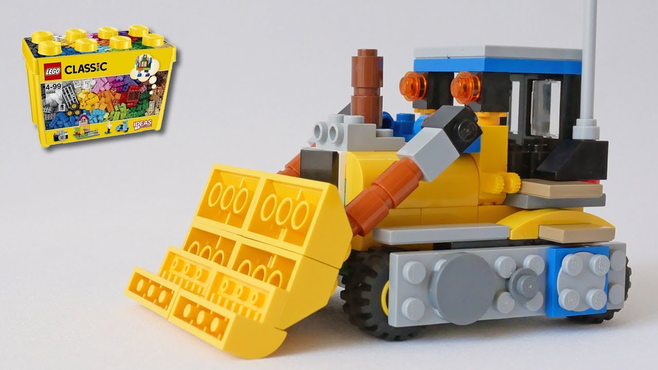 How to Build a Bulldozer with LEGO Classic 10698 &ndash; Fun and Easy! (Alternate) | ブルドーザーの作り方