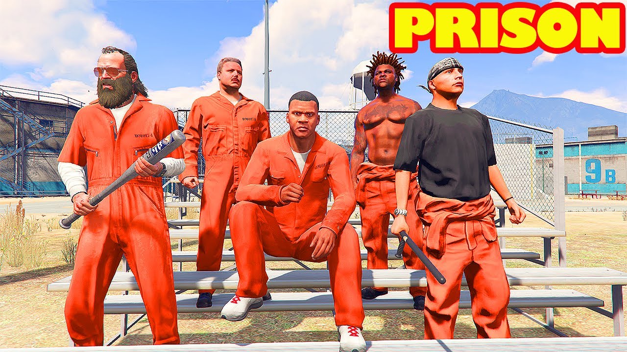 Franklin Become PRISONER in GTA 5 | SHINCHAN and CHOP